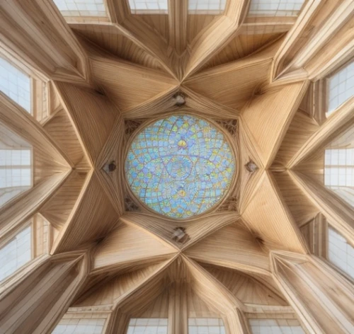 vaulted ceiling,ceiling,dome roof,the center of symmetry,the ceiling,the hassan ii mosque,iranian architecture,sagrada familia,hall roof,islamic pattern,kaleidoscope,dome,islamic architectural,photographed from below,alcazar of seville,kaleidoscope art,sheihk zayed mosque,king abdullah i mosque,lattice window,persian architecture,Architecture,General,Modern,Minimalist Simplicity