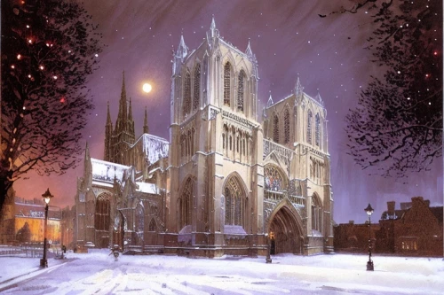 notre-dame,notre dame,york minster,gothic church,cathedral,york,nidaros cathedral,reims,metz,the cathedral,duomo,christmas snow,snow scene,christmas landscape,st mary's cathedral,winter service,notredame de paris,in the snow,christmas scene,church painting