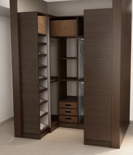 walk-in closet,storage cabinet,room divider,cabinetry,cupboard,armoire,cabinets,wardrobe,shoe cabinet,pantry,bookcase,entertainment center,bookshelves,closet,metal cabinet,storage medium,drawers,dark cabinetry,shelving,search interior solutions