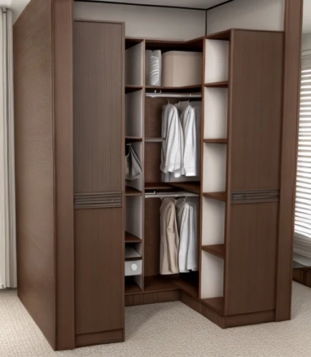 walk-in closet,wardrobe,armoire,room divider,storage cabinet,cabinetry,closet,cupboard,cabinets,garment racks,search interior solutions,pantry,women's closet,dark cabinetry,bathroom cabinet,hinged doors,brown fabric,metal cabinet,kitchen cabinet,chiffonier