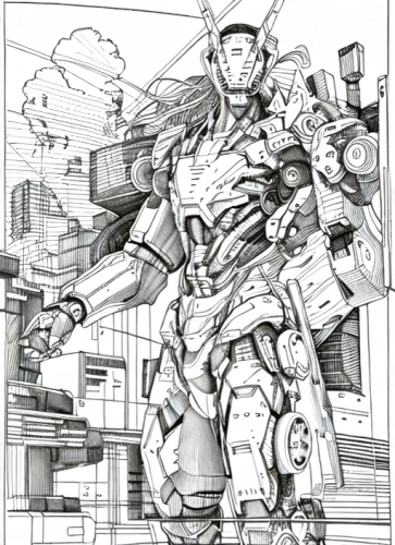 mono-line line art,pencils,coloring page,mecha,line-art,cyborg,mono line art,war machine,office line art,mech,megatron,advertising figure,coloring picture,steel man,transformer,pencil,wireframe graphics,wireframe,armored,sci fiction illustration,Design Sketch,Design Sketch,Fine Line Art