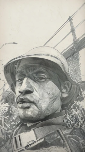 infantry,charcoal drawing,pencil art,pencil drawing,soldier,red army rifleman,war correspondent,rifleman,vietnam veteran,hue city,paratrooper,pencil and paper,steel helmet,charcoal pencil,graphite,peaked cap,chalk drawing,vintage drawing,usmc,marine,Art sketch,Art sketch,Newspaper