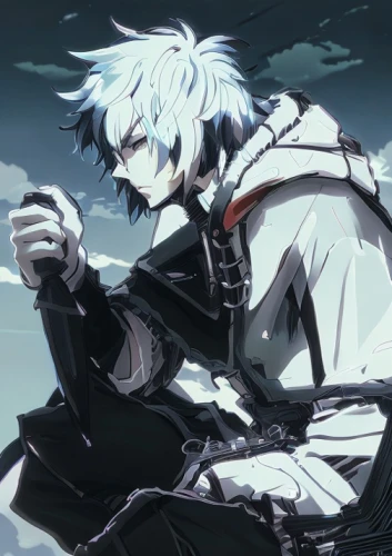 father frost,eternal snow,vanitas,crow,whitey,gale,ruler,black crow,king of the ravens,would a background,magi,neptune,butler,nelore,sits on away,m16,ren,omega,male character,undead,Common,Common,Japanese Manga