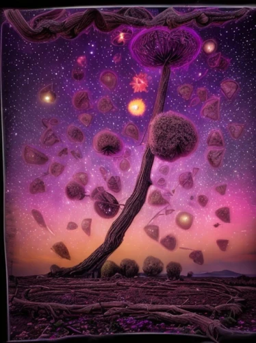 mushroom landscape,purple landscape,fairy galaxy,fantasy landscape,fantasy picture,purple moon,planet alien sky,tree mushroom,background with stones,fractals art,alien planet,cosmos field,colorful tree of life,alien world,flying seeds,magic tree,cosmic flower,plum stone,purpleabstract,psychedelic art,Common,Common,Natural