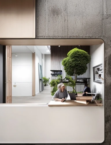 ryokan,japanese architecture,japanese-style room,shared apartment,archidaily,room divider,modern office,concrete ceiling,japanese zen garden,kanazawa,framing square,zen garden,sliding door,tatami,core renovation,ikebana,working space,exposed concrete,cubic house,kirrarchitecture