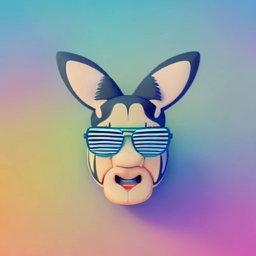 kit fox,fennec,tiktok icon,jackal,sand fox,aardvark,fox,anaglyph,low-poly,fennec fox,gradient mesh,low poly,3d,frenchie,vector illustration,the french bulldog,corgi,a fox,triggerfish-clown,dribbble,Common,Common,Cartoon