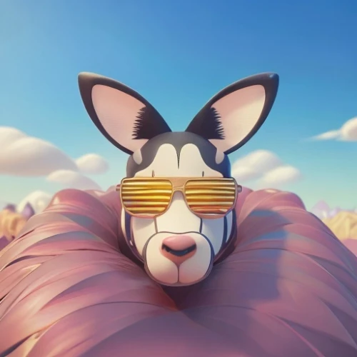 sand fox,low-poly,felidae,animal film,anthropomorphized animals,desert fox,furta,kit fox,sunglass,low poly,sun glasses,wolf bob,lama,desert background,safari,cartoon cat,3d background,sunglasses,furry,tigerle,Common,Common,Cartoon