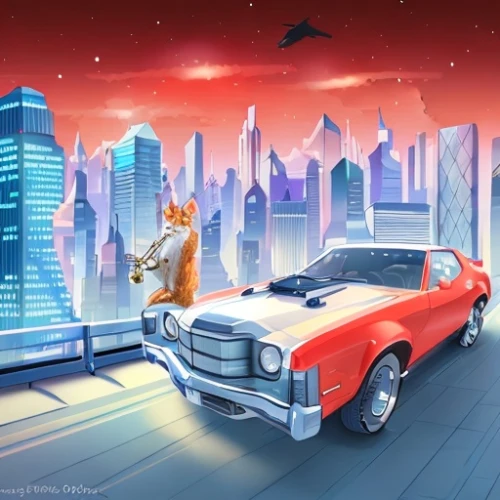 muscle car cartoon,firestar,red cat,pony car,red tabby,cat vector,pontiac tempest,pontiac ventura,sci fiction illustration,ford cougar,vintage cats,skyline,rescue alley,cartoon cat,moon car,street cat,mercury cougar,first generation ford mustang,cd cover,pontiac,Game&Anime,Manga Characters,Darkness