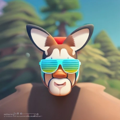 low-poly,low poly,sand fox,3d model,3d render,3d rendered,jackal,dhole,cinema 4d,vector illustration,aviator,wolf bob,ski glasses,3d background,bazlama,3d,pubg mascot,dribbble,stylized,anime 3d,Common,Common,Cartoon