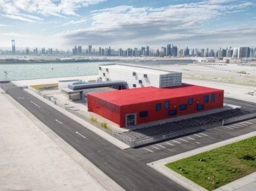 prefabricated buildings,ica - peru,sewage treatment plant,rescue helipad,helipad,doha,sharjah,fire station,cargo port,shipping containers,school design,qatar,container port,corona test center,abu dhabi,bahrain,money heist,event venue,dhabi,cube stilt houses,Architecture,General,Modern,Unique Creativity