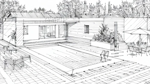 house drawing,garden design sydney,landscape design sydney,landscape designers sydney,wooden decking,decking,pool house,garden elevation,line drawing,garden buildings,wood deck,floorplan home,dug-out pool,mid century house,house floorplan,core renovation,summer house,technical drawing,timber house,sheet drawing,Design Sketch,Design Sketch,Hand-drawn Line Art