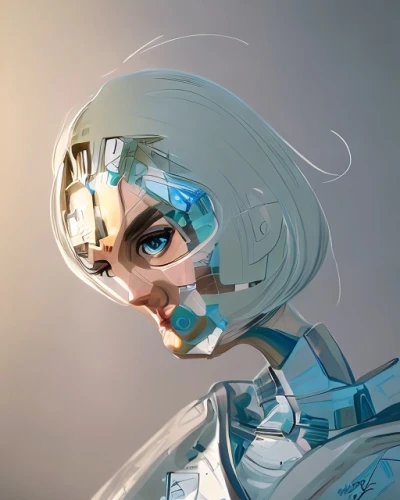 vector girl,cyborg,augmented,humanoid,sci fiction illustration,ai,ice queen,world digital painting,chrystal,cg artwork,bjork,chrome,futuristic,light mask,artificial intelligence,digital painting,geometric ai file,digital art,scifi,fashion vector,Game&Anime,Pixar 3D,Pixar 3D