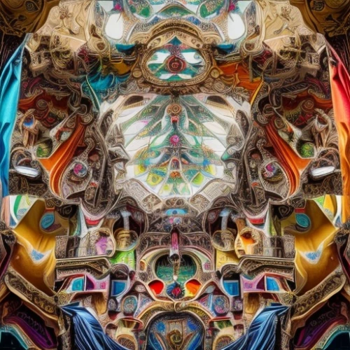 kaleidoscope art,kaleidoscope,kaleidoscopic,psychedelic art,gaudí,kaleidoscope website,fractals art,fractalius,sagrada familia,baroque,mandelbulb,sacred art,hanging temple,the ceiling,ceiling,mandala,sistine chapel,escher,ornate,symmetrical,Common,Common,Fashion