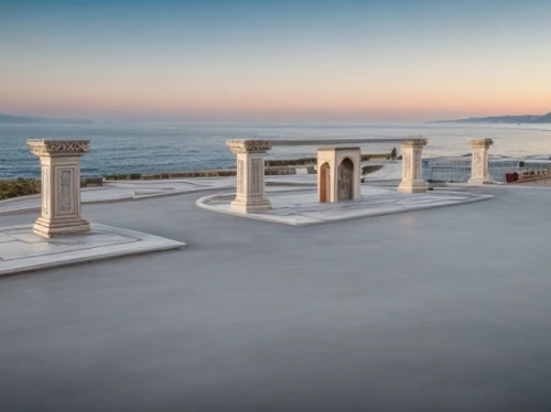 kourion,mykonos,mamaia,temple of poseidon,lakonos,outdoor furniture,bench by the sea,beach furniture,greek island,petra tou romiou,lido di ostia,doric columns,patio furniture,corfu,greece,terrace,pergola,table bay,greek temple,peloponnese,Architecture,General,Classic,Andalusian Baroque