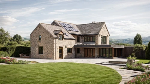 slate roof,grass roof,eco-construction,stone house,turf roof,country estate,country house,beautiful home,modern house,garden elevation,roof landscape,timber house,bendemeer estates,flat roof,natural stone,housebuilding,luxury property,country cottage,gable field,smart home,Architecture,General,Modern,Elemental Architecture