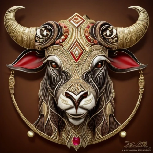 tribal bull,horoscope taurus,the zodiac sign taurus,taurus,anglo-nubian goat,zodiac sign leo,mouflon,barong,capricorn,the zodiac sign pisces,zodiac sign libra,ram,ovis gmelini aries,cow horned head,zodiac sign gemini,cow icon,wild sheep,aries,argali,minotaur,Product Design,Jewelry Design,Europe,Ethnic Extravagance