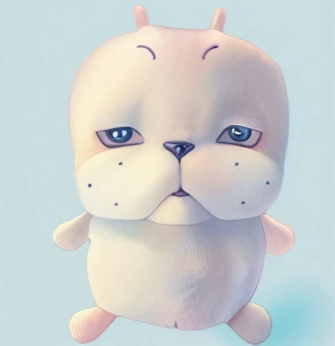 doll cat,plush figure,3d model,3d teddy,piggybank,potato character,soft robot,3d figure,kawaii pig,disapprove,cute cartoon character,kewpie doll,3d rendered,wind-up toy,3d render,grumpy,knuffig,soft toy,stuff toy,plush toy,Game&Anime,Doodle,Children's Illustrations