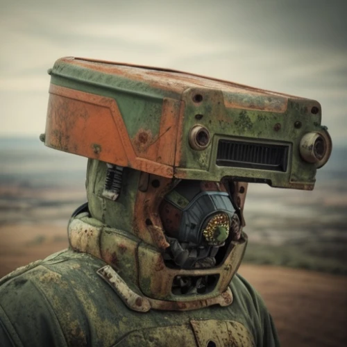 military robot,post apocalyptic,theodolite,bot,social bot,signal head,welder,robot icon,wasteland,streampunk,robot,bot icon,robotic,metal rust,scrap collector,industrial robot,fallout,robot eye,old elektrolok,scrap iron