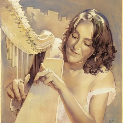 angel playing the harp,harp player,harpist,celtic harp,melodica,woman playing violin,woman playing,accordion player,panpipe,harp,harp with flowers,plucked string instrument,musical instrument,lyre,string instrument,harp strings,bowed string instrument,bowed instrument,accordionist,serenade