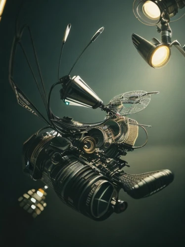 cinema 4d,alien weapon,cinematographer,artificial fly,scrap sculpture,spacecraft,diving helmet,mechanical fan,propulsion,visual effect lighting,mechanical,space ship model,anglerfish,fishing reel,digital compositing,b3d,drone phantom,nautilus,3d render,movie camera,Common,Common,Film