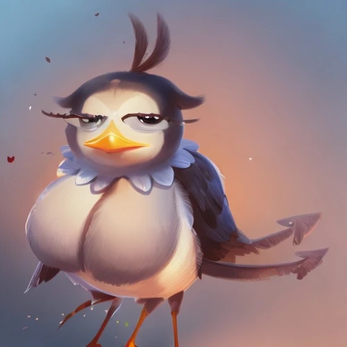 fairy penguin,bird png,serious bird,oxpecker,knuffig,cockatiel,rock penguin,laughing bird,kelp gull,glasses penguin,cape gull,puffin,chicken bird,bird drawing,perico,bird painting,tern bird,mina bird,bird robin,bird,Game&Anime,Pixar 3D,Pixar 3D