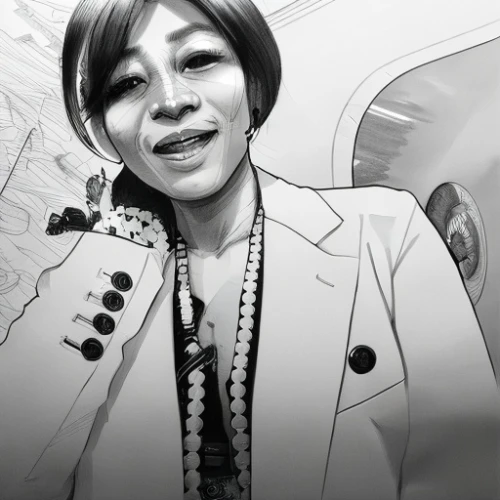 anna may wong,stewardess,flight attendant,airplane passenger,kaew chao chom,motsunabe,bia hơi,bjork,choi kwang-do,female doctor,han thom,siu mei,asian woman,caricature,60's icon,caricaturist,su yan,japan airlines,wpap,japanese woman