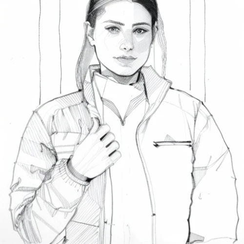 coveralls,jacket,jean jacket,female worker,parka,digital drawing,girl in overalls,operator,clove,pencil frame,katniss,custom portrait,windbreaker,girl drawing,girl portrait,artist portrait,frame drawing,tracksuit,policewoman,the girl at the station