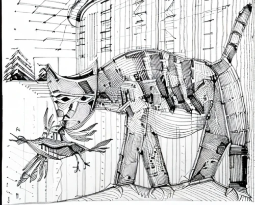 elephant line art,circus elephant,excavator,rope excavator,at-at,carousel horse,armored animal,camera illustration,exoskeleton,uintatherium,circus aeruginosus,shuttlecock,line-art,hand-drawn illustration,coloring page,pachyderm,stegosaurus,sci fiction illustration,mono-line line art,mecha