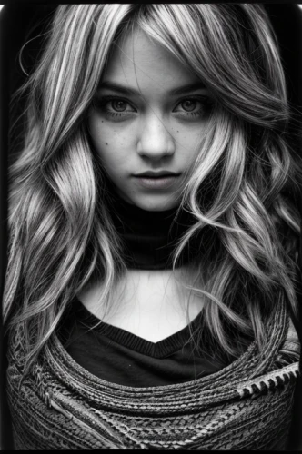 mystical portrait of a girl,image manipulation,girl portrait,blond girl,photoshop manipulation,grayscale,regard,girl in a long,young girl,photomontage,dark portrait,edit icon,blonde girl,lily-rose melody depp,photo manipulation,young woman,blonde woman,photo art,portrait background,black photo,Common,Common,Film