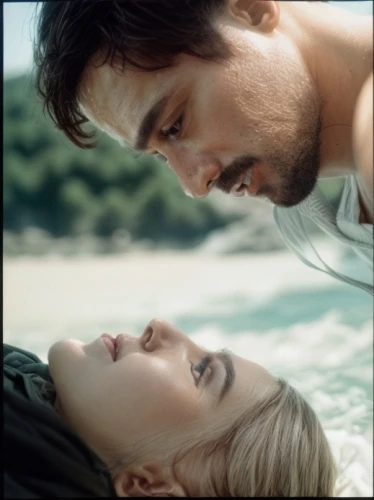 two meters,honeymoon,romantic portrait,blue jasmine,shallow,before sunrise,the shallow sea,romantic look,romantic scene,love in the mist,two people,stony,david-lily,the people in the sea,passengers,resuscitation,idyll,beautiful couple,vintage man and woman,man and woman,Common,Common,Film