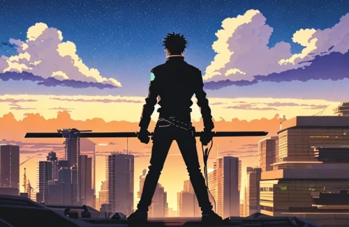 man silhouette,valerian,silhouette art,would a background,silhouette of man,evangelion,skycraper,silhouette,evangelion eva 00 unit,evangelion unit-02,honolulu,cg artwork,sci fiction illustration,star-lord peter jason quill,silhouette against the sky,sentinel,odaiba,evangelion evolution unit-02y,sky city,sky,Common,Common,Japanese Manga