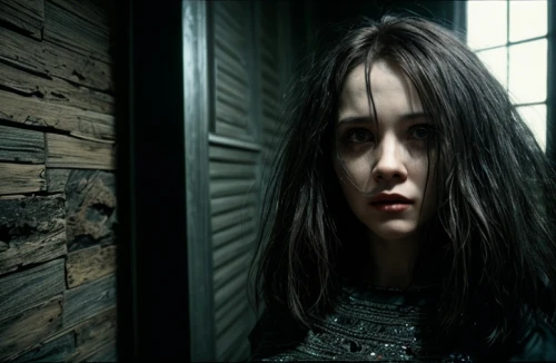 in the door,dark portrait,the door,creepy doorway,gothic portrait,penumbra,doll's house,katniss,the morgue,the girl's face,asylum,swath,scared woman,the enchantress,witch house,clementine,bran,echo,shutter,the witch,Common,Common,Film