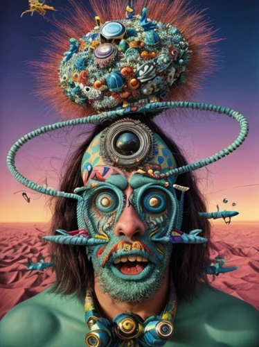 third eye,psychedelic art,el salvador dali,surrealism,shamanic,surrealistic,cosmic eye,shamanism,shaman,hallucinogenic,dali,burning man,all seeing eye,astral traveler,esoteric,masquerade,sea god,eye ball,psychosis,mind-body,Common,Common,Film