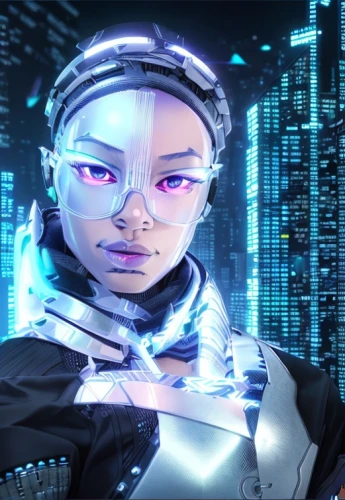 cyberpunk,cyberspace,cyber,cyborg,futuristic,cybernetics,cyber glasses,scifi,sci fiction illustration,women in technology,artificial intelligence,ai,valerian,dystopian,dystopia,sci fi,sci - fi,sci-fi,neon human resources,robotics,Common,Common,Japanese Manga