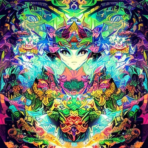 kaleidoscope art,kaleidoscopic,psychedelic art,kaleidoscope,psychedelic,dimensional,fairy galaxy,aura,acid,lsd,digiart,fairy peacock,chakra,transcendental,symbiotic,fractals art,cosmic flower,flora abstract scrolls,fae,avatar,Common,Common,Japanese Manga