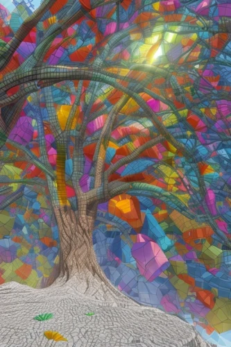 colorful tree of life,panoramical,magic tree,trees with stitching,wondertree,tree of life,the japanese tree,kaleidoscopic,kaleidoscope art,tree canopy,tree texture,kaleidoscope,painted tree,celtic tree,tree,virtual landscape,a tree,tree grove,flourishing tree,strange tree