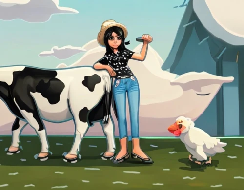 dairy cow,mother cow,holstein cow,milk cow,farm background,cow-goat family,farm girl,dairy cows,cows,milk cows,farm animals,pony farm,two cows,holstein cattle,dairy cattle,cow boy,cattle show,cow pats,cow,milking,Common,Common,Cartoon