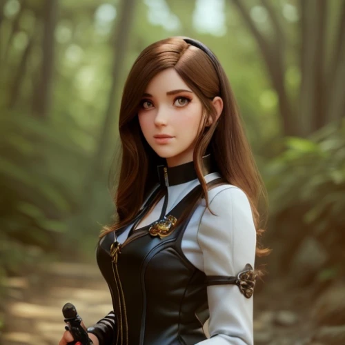 lara,gentiana,cg artwork,vanessa (butterfly),fantasy portrait,poker primrose,xiangwei,katniss,elza,gara,artemisia,portrait background,holding a gun,siu mei,hong,ranger,girl with gun,custom portrait,veronica,piper,Game&Anime,Pixar 3D,Pixar 3D