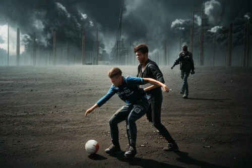 street football,children's soccer,soccer kick,footballer,playing football,photo manipulation,playing field,soccer,children playing,soccer field,photoshop manipulation,soccer ball,photomanipulation,futsal,soccer player,outdoor games,conceptual photography,playing sports,footballers,street sports,Common,Common,Film
