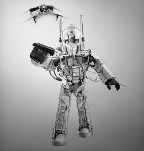 military robot,mecha,mech,minibot,robotic,scrap sculpture,industrial robot,bolt-004,war machine,robot,turbographx-16,robotics,gundam,bot,mechanical,humanoid,scrap collector,drone pilot,exoskeleton,machine gun,Art sketch,Art sketch,Ultra Realistic