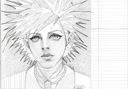 queen cage,hedwig,line-art,digital drawing,angel line art,graph paper,graphite,spiky,quills,pencil and paper,prickle,david bowie,khalifa,line drawing,eyes line art,line art,cynara,note paper and pencil,pencil lines,zentangle,Design Sketch,Design Sketch,Fine Line Art