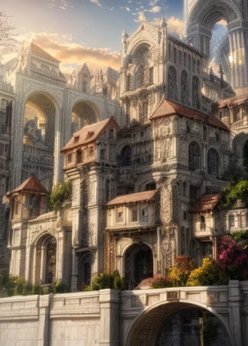 violet evergarden,castle of the corvin,constantinople,beautiful buildings,medieval architecture,marble palace,fairy tale castle,gothic architecture,ancient city,monastery,medieval,stone palace,classical architecture,3d fantasy,fantasy city,rome 2,castelul peles,imperial shores,asian architecture,the ancient world,Common,Common,Natural