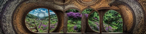 fairy door,wood window,fairy house,enchanted forest,fairy forest,druid grove,elven forest,garden door,fairytale forest,hobbiton,wood mirror,3d fantasy,stained glass window,art nouveau frames,mandelbulb,celtic tree,stained glass windows,fairy village,art nouveau frame,forest chapel,Common,Common,Natural