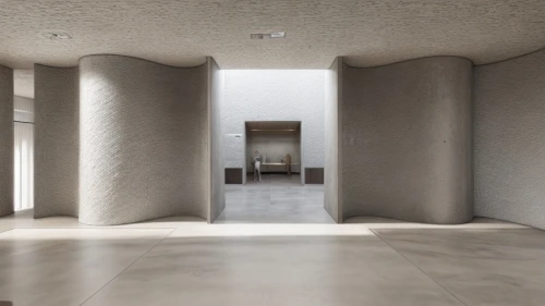 concrete ceiling,hallway space,exposed concrete,structural plaster,wall plaster,stucco ceiling,hallway,recessed,stucco wall,interior modern design,3d rendering,stone floor,archidaily,an apartment,contemporary decor,room divider,search interior solutions,the threshold of the house,ceramic floor tile,concrete construction