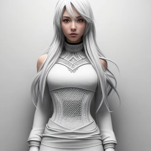 gradient mesh,3d model,kotobukiya,3d figure,3d rendered,silver,white and black color,white winter dress,white clothing,white and black,female doll,whitey,3d render,eris,white beauty,white lady,humanoid,gray,pale,dark elf,Interior Design,Floor plan,Interior Plan,Modern Minimal