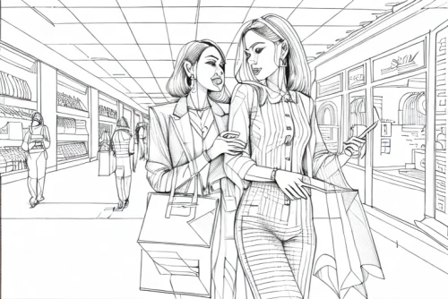 woman shopping,coloring page,office line art,fashion illustration,fashion sketch,fashion vector,shopping icon,mono-line line art,shopping venture,shopping icons,coloring pages,coloring book for adults,shopping,shopping street,drawing mannequin,mono line art,dress shop,line-art,shopper,shopping mall,Design Sketch,Design Sketch,Fine Line Art