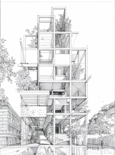 kirrarchitecture,residential tower,habitat 67,multi-storey,house drawing,apartment building,archidaily,an apartment,arq,multistoreyed,cubic house,apartment block,condominium,urban design,residential,architect plan,high-rise building,modern architecture,arhitecture,appartment building