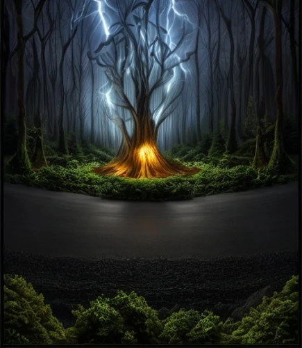magic tree,forest background,burning tree trunk,the roots of trees,nature's wrath,fantasy picture,lightning strike,lightning storm,aaa,forest tree,elven forest,devilwood,tree torch,tree and roots,forest dark,haunted forest,forest fire,aa,enchanted forest,photomanipulation,Common,Common,Natural