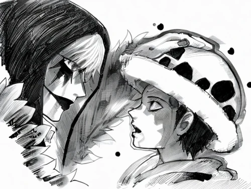 onepiece,straw hats,straw hat,winter hat,cheek kissing,penguin couple,garp fish,x and o,face to face,kiss,boy and girl,two hearts,white fur hat,pairing,shinigami,yin-yang,girl kiss,sails a ship,the hat of the woman,snowmen,Game&Anime,Manga Characters,Moon Night