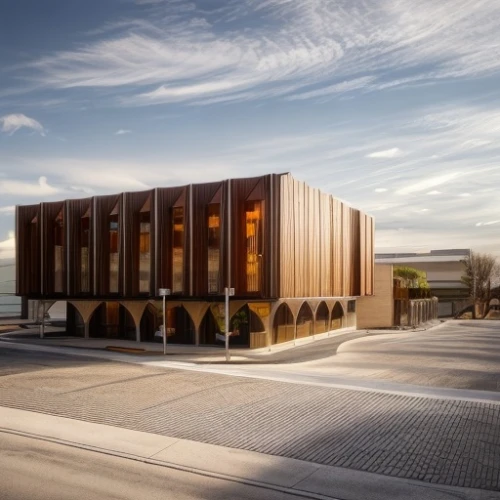 corten steel,school design,timber house,wooden facade,archidaily,performing arts center,dunes house,christ chapel,music conservatory,new building,metal cladding,cubic house,qasr azraq,modern building,arq,public library,prefabricated buildings,modern architecture,philharmonic hall,new city hall